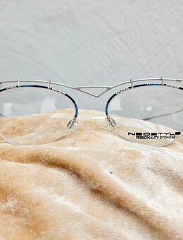 Extravagante Vintage Designer Brille in Form und Farbe "NICE" - Grevenbroich