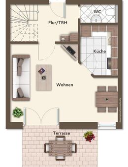 Helle, freundliche 3-Zimmer-Maisonette-Wohnung in Osterhofen - Osterhofen