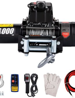 Elektrische Seilwinde 2,7t Winde 13m Motorwinde Funkfernbedienung mit Zubehör Set - Wuppertal