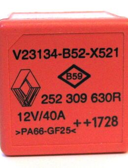 Original Relais - Renault - Nr. 252309630R / V23134-B52-X521- 12V / 40A - Biebesheim (Rhein)