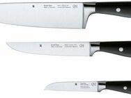 WMF Messer-Set Grand Class (Set, 3-tlg., Kochmesser 35 cm, Zubereitungsmesser 27 cm, Gemüsemesser 21 cm), Spezialklingenstahl, Made in Germany