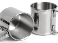 ECHTWERK Gläser-Set, Edelstahl, Outdoor Becher, Camping Tassen, Geschenkset, bruchsicher, 480 ml