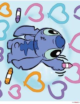 Komar Wandtattoo Stitch Artist - Größe 50 x 70 cm (22 St), Künstler: Komar, selbstklebend, Wandsticker, Kinderzimmer