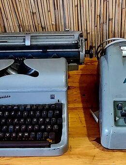 Alte Schreibmaschine und Addi - Seegebiet Mansfelder Land