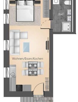 Schöne 1 Zimmer Wohnung in Überlingen - Überlingen