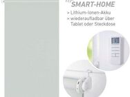 Elektrisches Rollo Vau - SMART HOME, Good Life, Lichtschutz, ohne Bohren, Klemmfix, mit Fernbedienung
