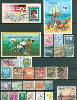 Mittel-Südamerika gestempelte Briefmarken, wie auf den Bildern zu sehen - Porta Westfalica Zentrum