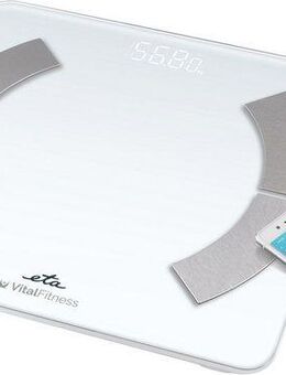 eta Körper-Analyse-Waage ETA Vital Fitness, Smart-Körperwaage mit App und 18 Analysewerten, 180 kg Tragkraft