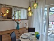 "Wohnen auf Zeit " Geräumige, frisch renoviert und voll ausgestattete 2 Zimmer Wohnung mit Südbalkon, Bad, Küche - Konstanz