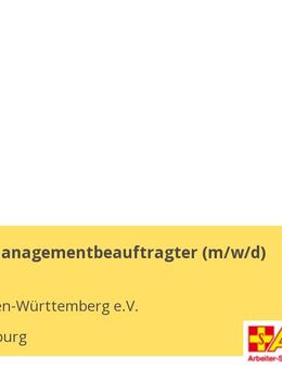 Qualitätsmanagementbeauftragter (m/w/d) - Ludwigsburg