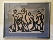Gemälde (Gouache) Hans Werderhausen (Bochumer Künstler) - Ratingen