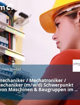 Industriemechaniker / Mechatroniker / Anlagenmechaniker (m/w/d) Schwerpunkt Montage von Maschinen & Baugruppen im Innendienst - Rödermark