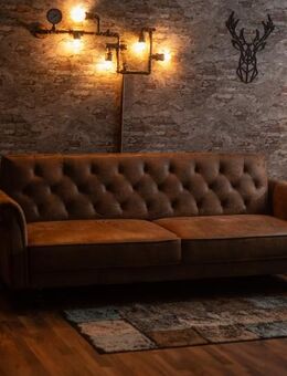 Chesterfield 3-Sitzer Sofa MAISON BELLE 220cm antik braun - Lünen