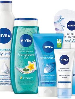 Nivea Pflege-Geschenkset The Gift of Care, 6-tlg., Sanfte Pflege für geschmeidige Haut und strahlenden Teint.