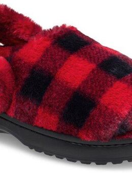 Crocs Classic Buff Check Cozzy Slipper Hausschuh Pantoffel, Mule mit kariertem Muster