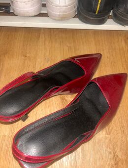 Elegante Damenpumps – Lackleder, Weinrot, Größe 39 - Gelsenkirchen