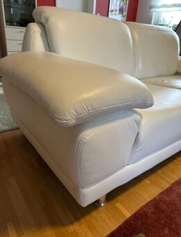 Echtleder Couch / Sofa - weiß, hochwertig - Schwäbisch Gmünd