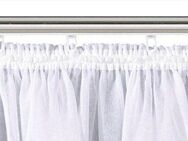Weckbrodt Gardine Brüssel, Kräuselband (1 St), halbtransparent, Voile, echte Stickerei, Voile, halbtransparent, Bordüre, Kante, gebogt, Store