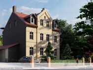 Erstbezug: Hochwertige denkmalschutzgerecht sanierte Drei-Raum-Wohnung mit Balkon, Fußbodenheizung und Pkw-Stellplatz - Weißenfels