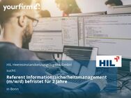 Referent Informationssicherheitsmanagement (m/w/d) befristet für 2 Jahre - Bonn