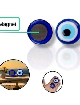 Runde Nazar Boncuk mit Magnet Dekoration Blaue Auge Magnetisch Deko Blau 4cm  8,90 €* - Villingen-Schwenningen