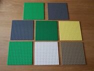 LEGO 8 Bauplatten 16x16 Noppen grau, grün, gelb, weiß, braun TOP - Altenberge