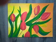 Acrylbild Tulpen 42 x 56 cm Unikat - Naumburg (Saale)