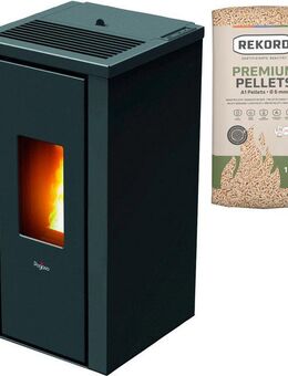 Pegaso Pelletofen VERA, 7 kW, Zeitbrand, Stahl