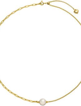 Adriana Collier Schmuck Geschenk Silber 925 Halskette Ravello Herz, Made in Germany - mit Süßwasserzuchtperle