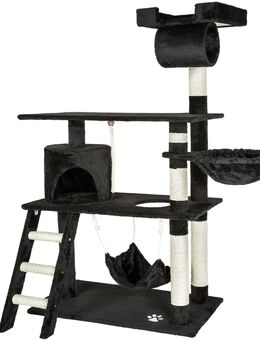 Kratzbaum Katzenkratzbaum Kletterbaum für Katzen Katzenbaum Sisal 141cm schwarz - Wuppertal