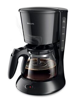 Philips Filterkaffeemaschine HD7461/20 Daily Collection, 1,2l Kaffeekanne, Papierfilter 1x4, Aroma-Twister, Tropfstopp, Abschaltautomatik, Schwarz