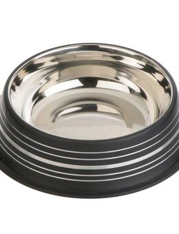 Silver Line Edelstahlnapf mattschwarz - 450 ml, Ø 20 cm