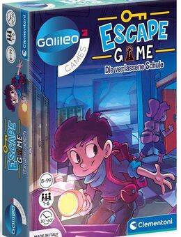 Clementoni® Spiel Galileo, Escape Game Die verlassene Schule, Detektivspiel, Made in Europe