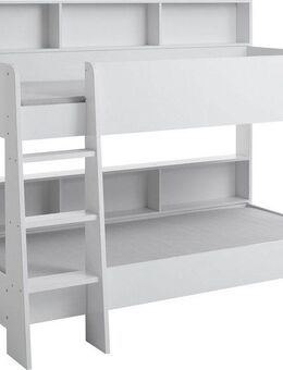 Relita Etagenbett Sway, 2 Liegeflächen, mit Leiter, rückseitige Regale, wahlweise mit Matratze