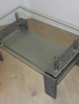 Couchtisch - Beton - Glas - 100 cm breit - Bad Lausick