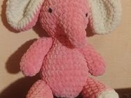 Selbstgehäkelter pinker Elefant, ca 28cm hoch - Potsdam