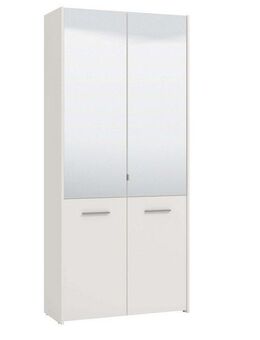 INOSIGN Schuhschrank Menorca Schuhkommode, Lagerschrank, Schuhregal, Breite 90 cm mit vier Türen, in modernen und eleganten Farben, mit zwei Spiegeln