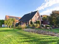 Charmantes Einfamilienhaus mit wunderschönem Ausblick und großem Garten - Hille