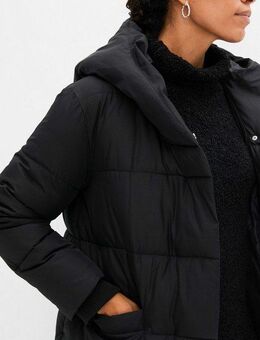 bonprix Steppmantel mit Kapuze und Druckknopfleiste