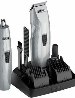 Wahl Bartschneider 05606-308, inklusive Nasen- & Ohrhaarschneider, 5-fach verstellbarer Aufsteckkamm