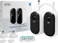 ARLO Smart Home Kamera ESSENTIAL 2K Outdoor Kamera 2-Pack (Außenbereich, Innenbereich)