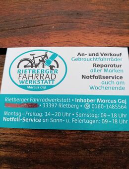 Fahrrad Werkstadt in Rietberg - Rietberg