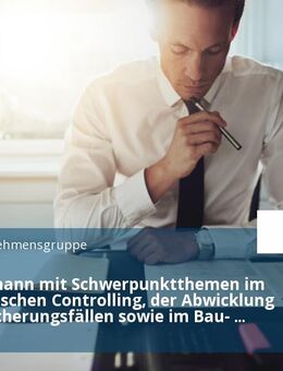 Baukaufmann mit Schwerpunktthemen im bautechnischen Controlling, der Abwicklung von Versicherungsfällen sowie im Bau- und Einkaufsmanagement (m/w/x) - Düsseldorf