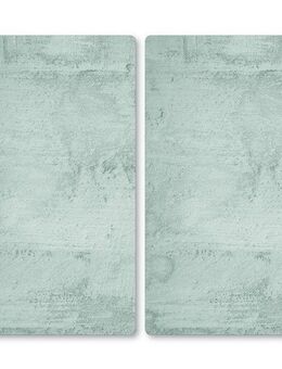 KESPER® Schneide- und Abdeckplatte Multi-Glasschneideplatte, 2er, Betonoptik, ESG-Glas, (Set, 2 tlg), zum Schneiden und Abdecken