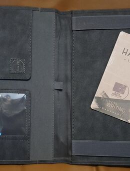 Hama est.1923 Schreibmappe DIN-A4 Modell "Hannover" Washed Anthracite Dokumentenmappe - Landsberg (Lech)