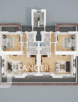 Wohnen an der Ems - 2-Zimmer-Obergeschosswohnung mit Aussicht - Lingen (Ems)