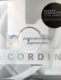 Groove Connektion 2 – Club Lonely 1998 White Label 12" Vinyl UK Garage - München Bogenhausen