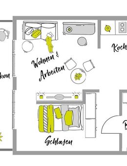 Vollmöblierte Komfort XL-Apartments im "Main Atrium" auf der Hafeninsel - Offenbach (Main)