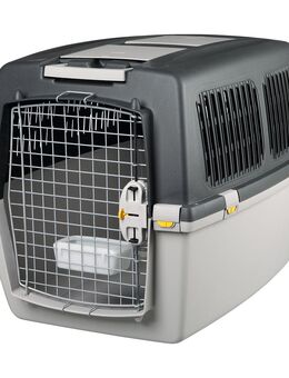 Trixie Transportbox Gulliver + Vetbed® Isobed SL Hundedecke Paw - Box Größe 5: B 58 x T 79 x H 60 cm + Decke L 100 x B 75 cm