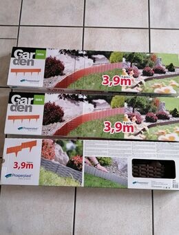 Beetabgrenzung / Prosperplast "Ibra" Grenze für Plastik Jardin 5 Teile, Gesamtlänge 3,9 m, Höhe 18,65 cm in dunkelbraun - Neuburg (Donau)